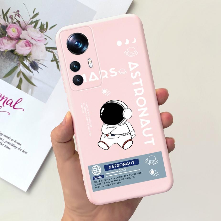 For Xiaomi 12T Pro Case Cute Astronauts Cartoon Cover Soft Silicone Phone Cases For Xiaomi Mi 12T Pro Mi12T 12TPro Fundas Bumper