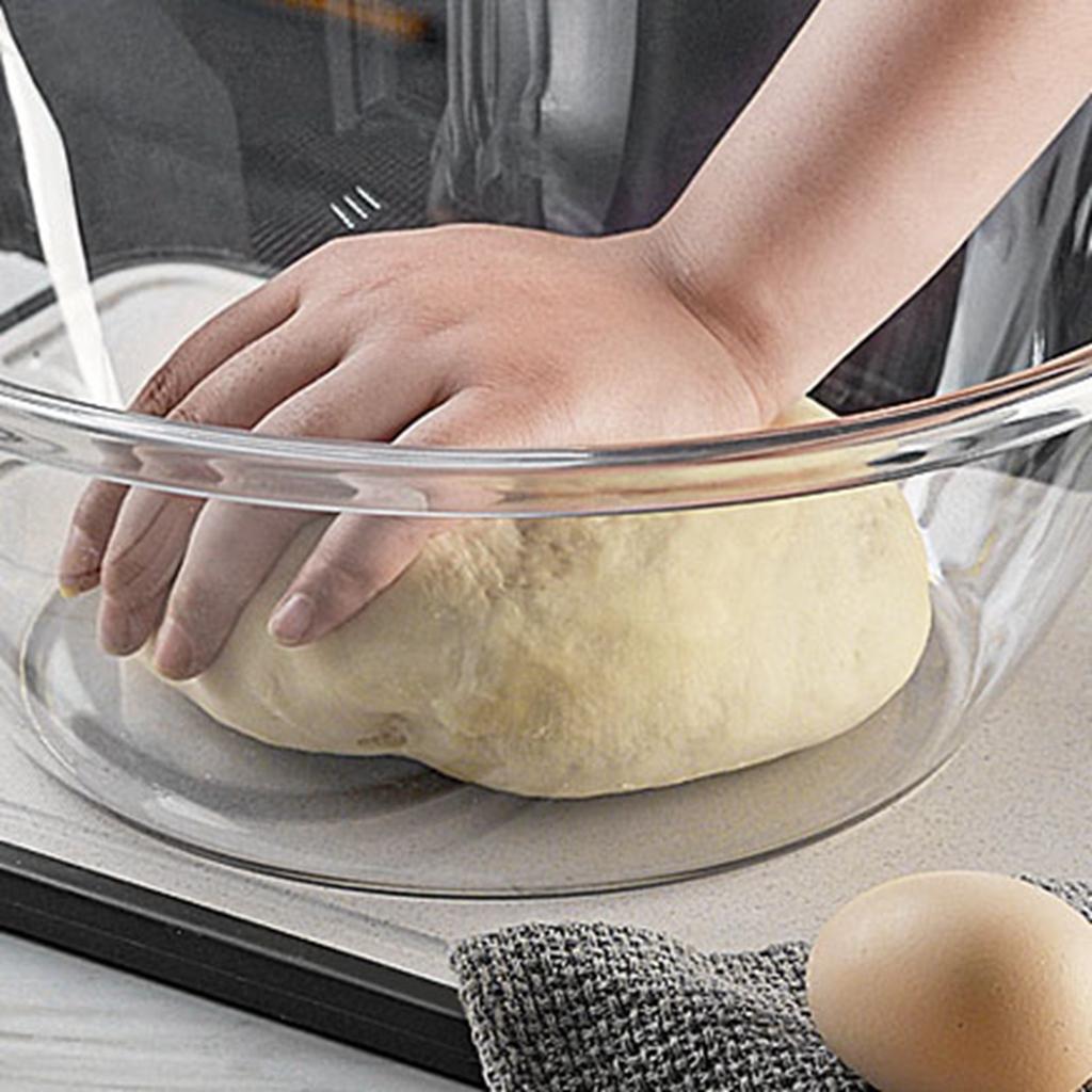 Plastic Mixing Bowl Large Capacity Non Stick Kneading Bowl Ingredients Food Prep Serving Container for Dough Eggs Large