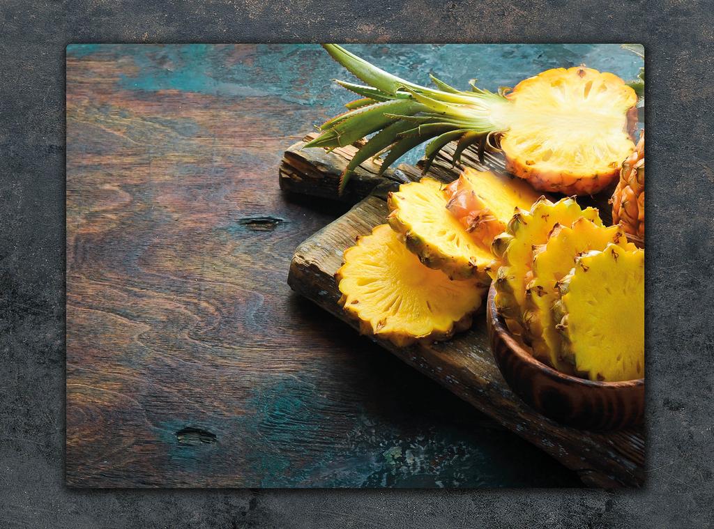 SZKLANA DESKA DO KROJENIA 52x40 ANANAS