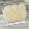 10 Meters Fluffy Colored Ostrich Feather Trim Ribbon 8-10Cm Natural Plumes Sewing Trimmings For Dress Clothing Decoration Crafts