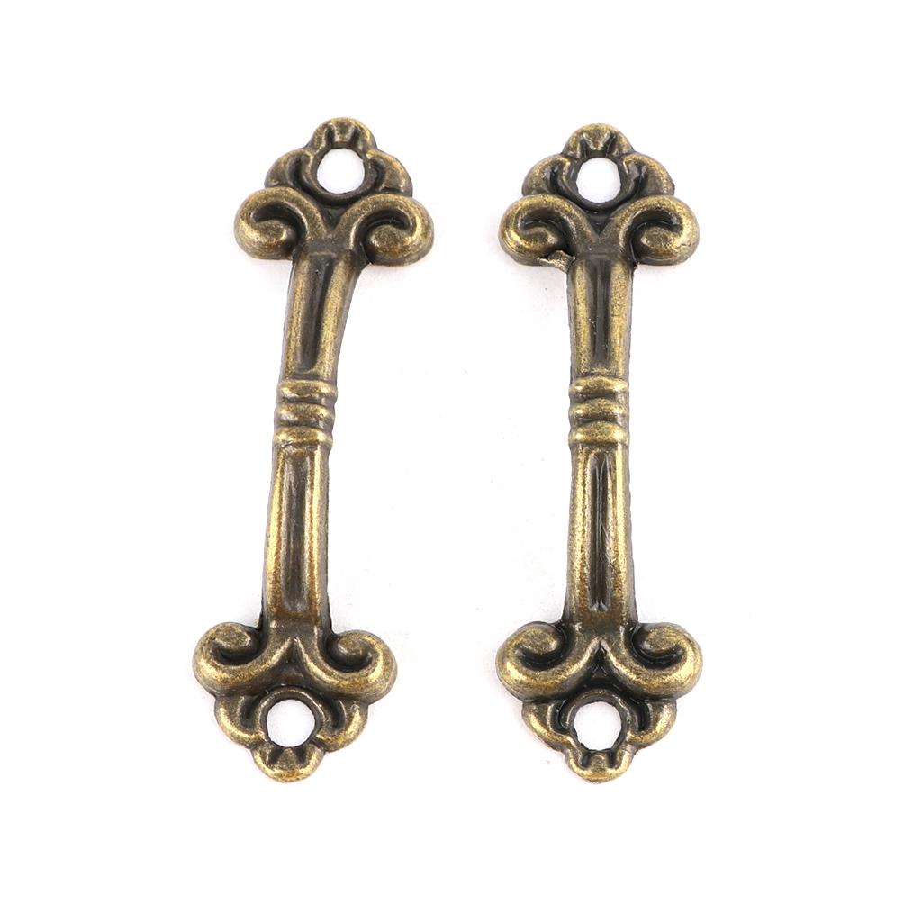 10 Pieces Zinc Alloy Dresser Drawer Pulls Cupboard Handle Vintage Furniture Decor Handle Bedside Cabinet Pulls Durable