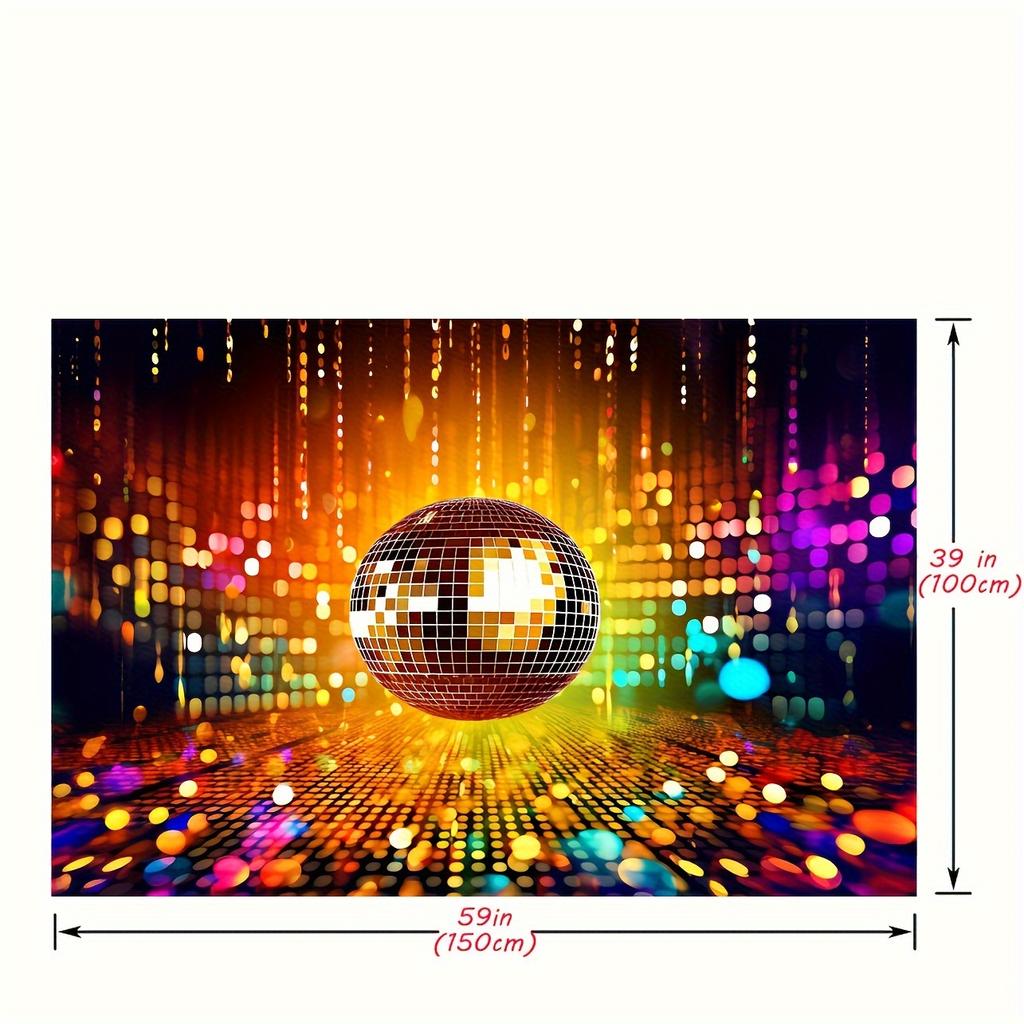 Retro Disco Party Hintergrund, lass uns verrückt leuchten Geburtstag Hintergrund Nacht, Banner Dekoration