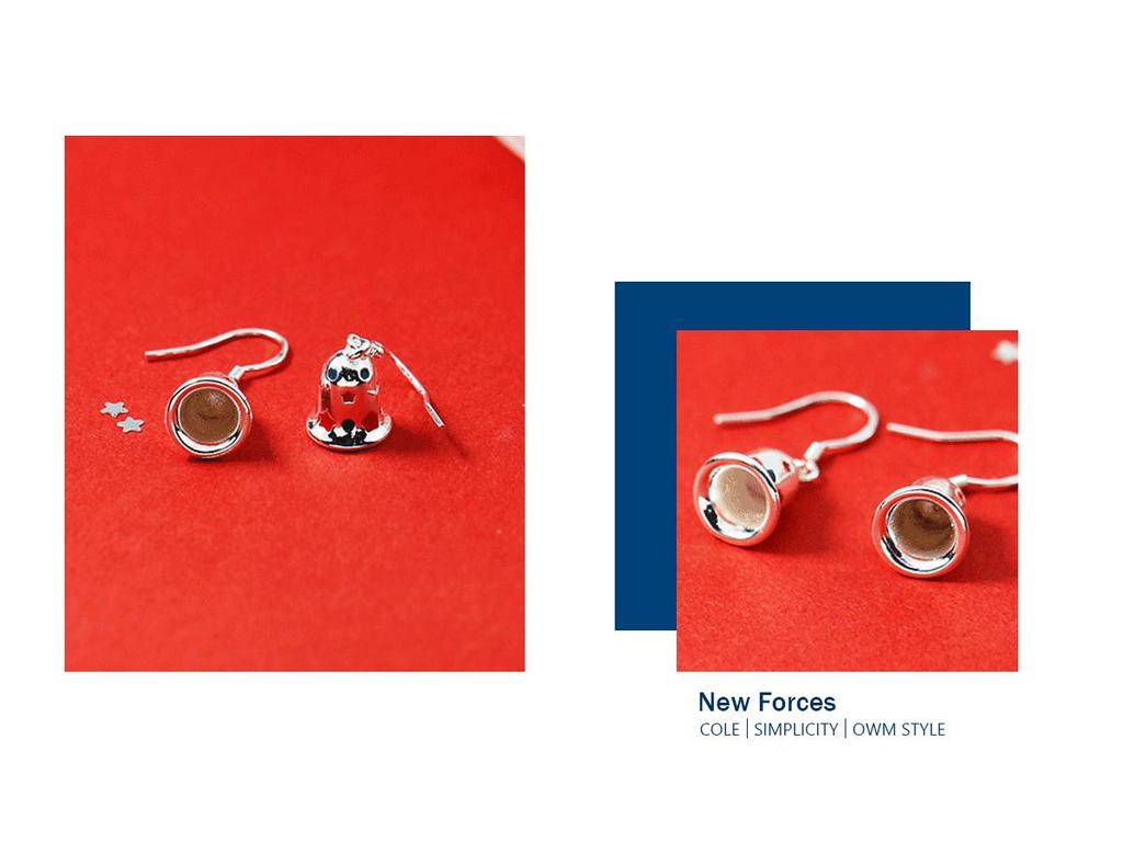 Christmas Bell Stud Earrings: Chic Autumn/Winter Design, Perfect Bestie Gift, Trendy Women's Fashion.