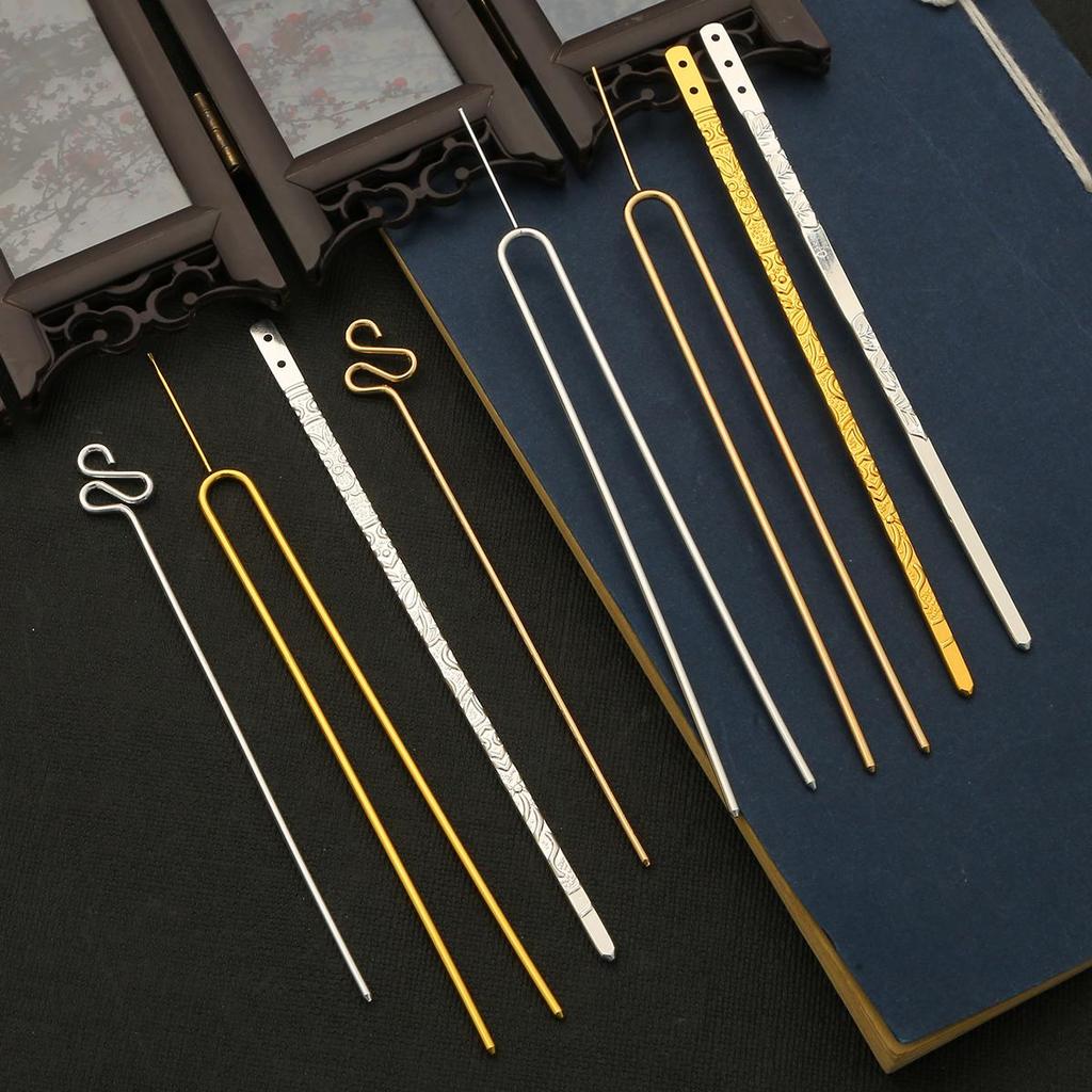 Metal Hairpin Base DIY Material for Crafting Hair Jewelry Accessories