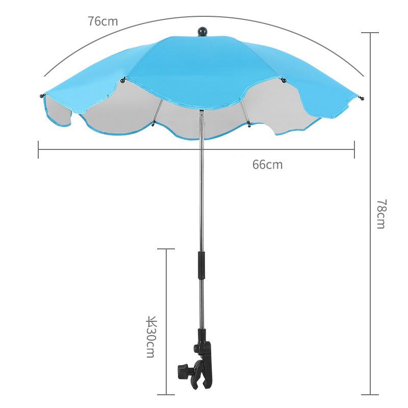 Children's UV Protection Sunshade Stroller Umbrella UV Protection Sun Manual Control Baby Walker Umbrella