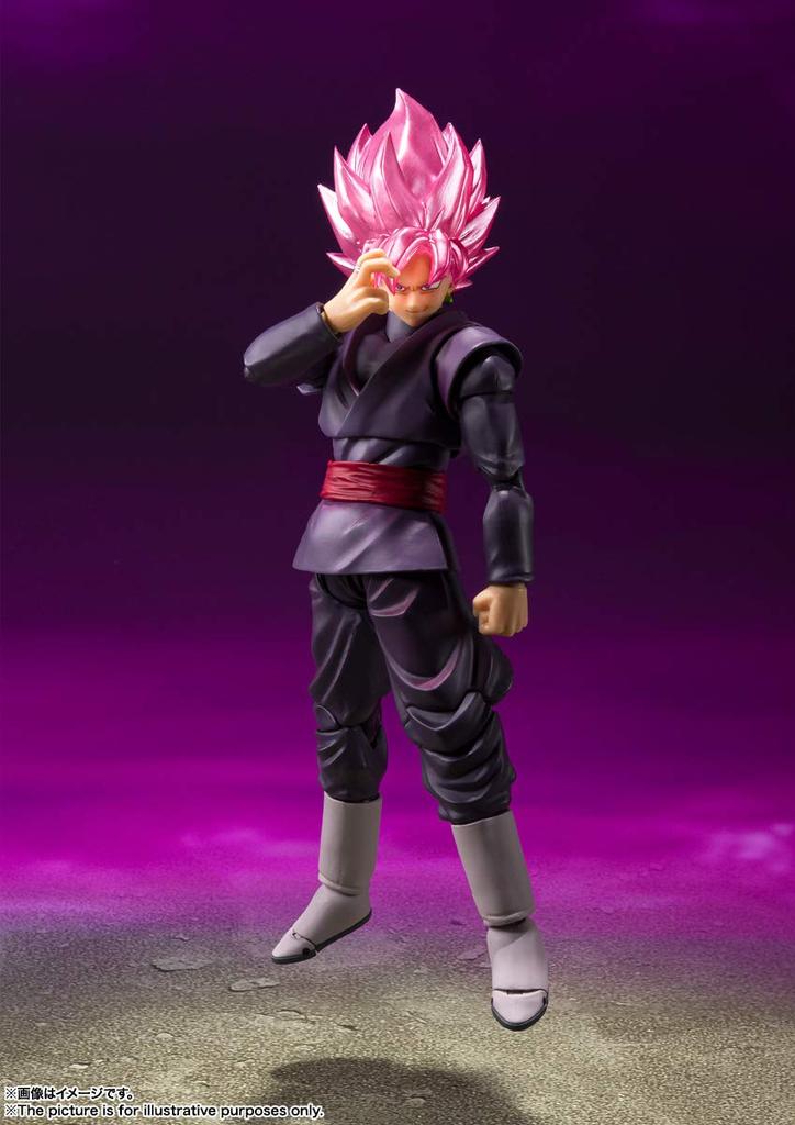 TAMASHII NATIONS Dragon Ball Super Goku Black Saiyan 140mm PVC ABS Painted Action Figure S.H.Figuarts -Super Rosé- (Reissue) Approx. &