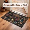 Personalized Name Designs Theme Crystal Velvet Floor Rug Personalized Custom Name Text Warm Carpet Home Decoration
