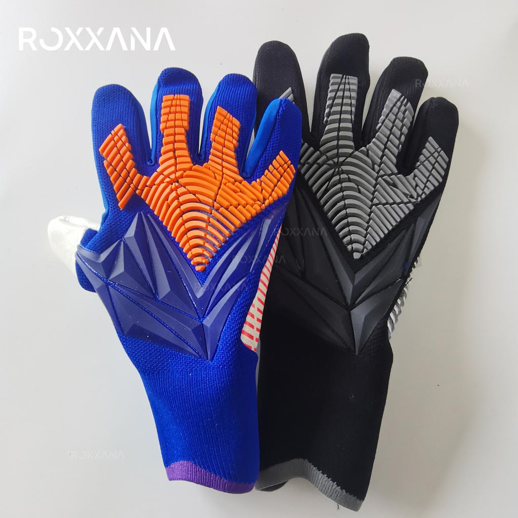 ROXXANA Hochleistungs-Professioneller Schutz Spieltraining Erwachsene Jugend Fußball Torwarthandschuhe Voll-Latex Anti-Rutsch Verschleiß