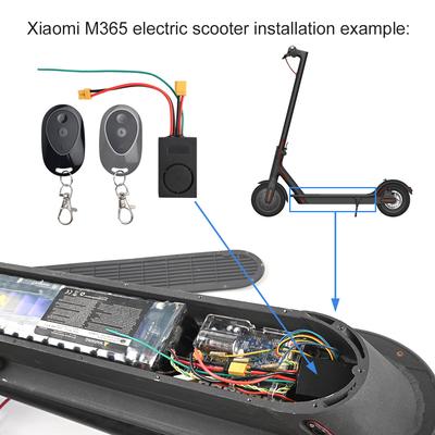 Scooter elétrico anti-roubo alarme de segurança 115db alarme anti-perdido compatível para xiaomi 1s/m365/pro