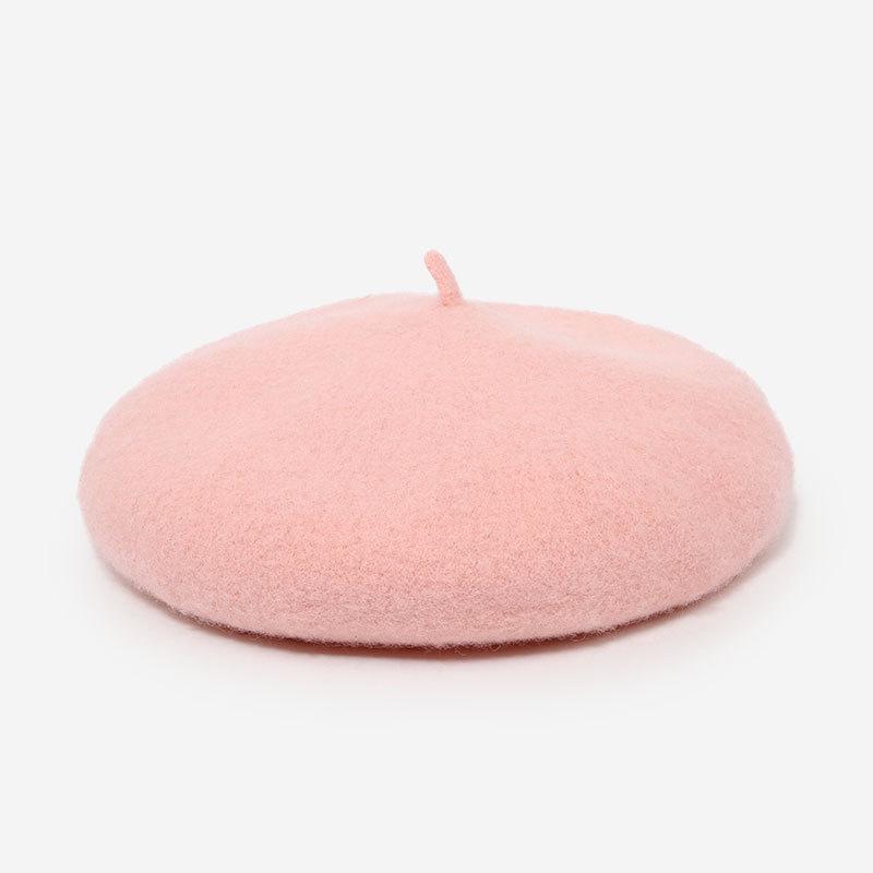 Wool Caps Felt Beret Women British Style Girls Beret Hat Lady Solid Color Winter Hats