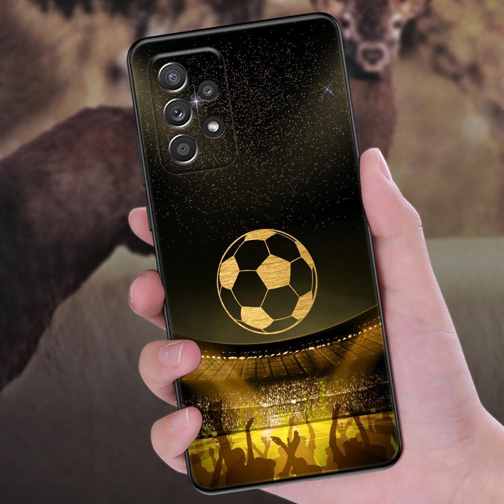 Football Soccer Ball Fire Un Rayo Phone Case For Samsung Galaxy A57 A56 A37 A55 A36 5G A26 A54 A52 A35 A34 A17 A16 A07 A06 Cover