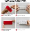 10pcs Power Strips Mounts with Strong Adhesive Not Drill Socket Brackets Wall Mounted Power Strips Brackets Simple Installs