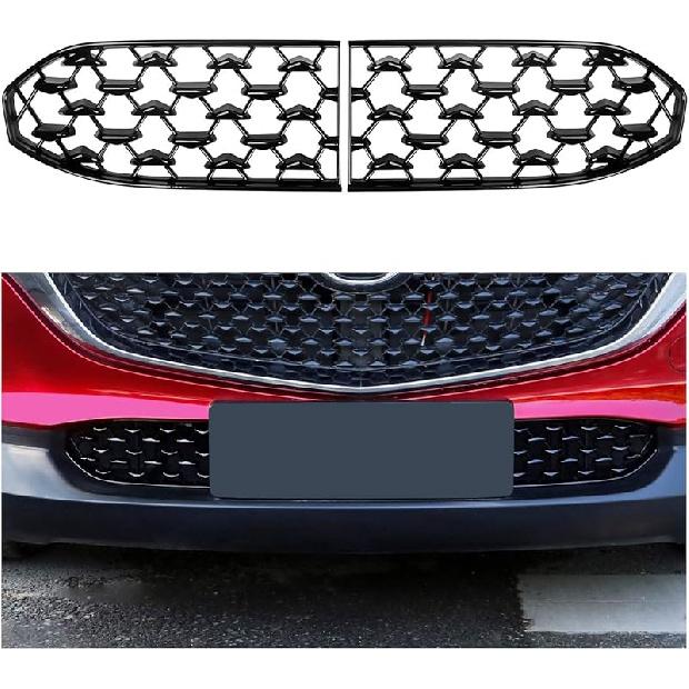 CDEFG For 2024 2025 Tesla Model 3 Front Grill Mesh Erts Trims Front Grille Guard For 2024 2025 Tesla Model 3 Car Exterior Accessories Front License