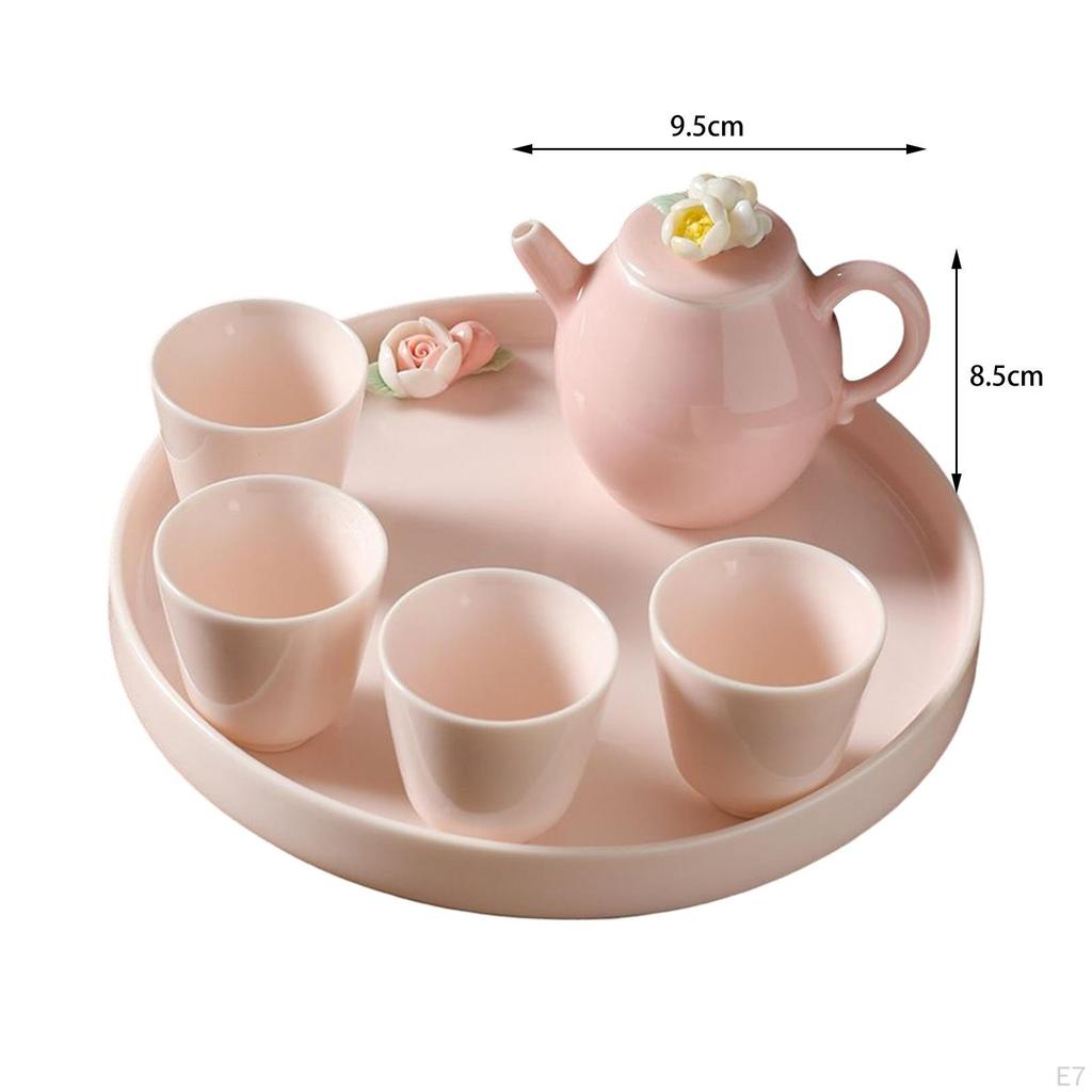 Ceramic Teapot Set for Girls Delicate Elegant Daily Use Chinese