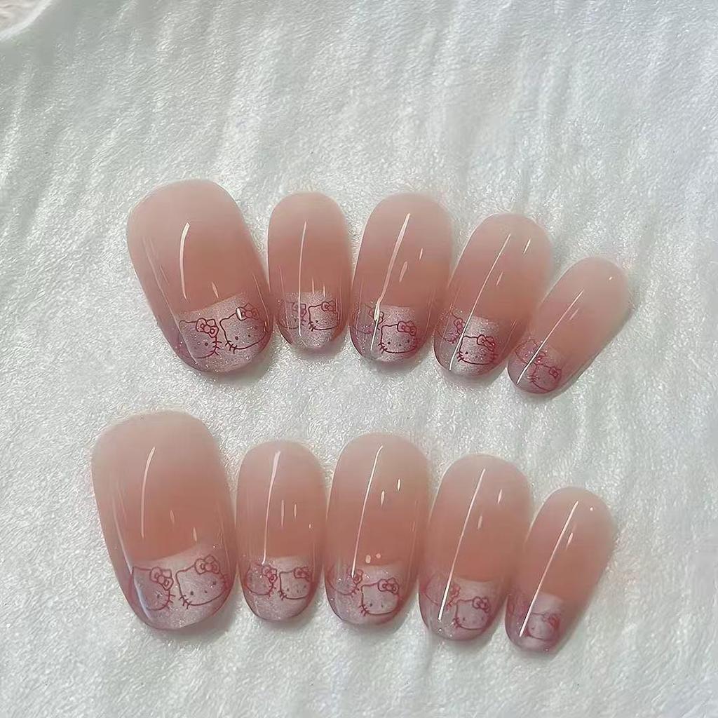 Monet Garden Press-On Nails: Spring Style, High Elegance, Dopamine Brightening, Detachable Nail Art