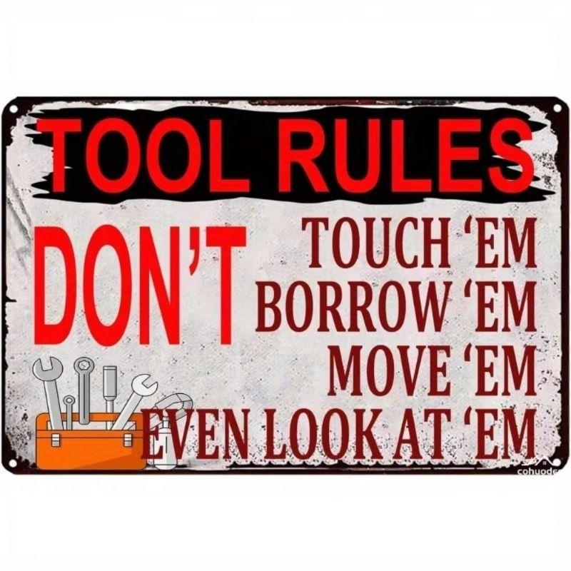 Retro Metal Sign Tin Poster Wall Art Home Decor for Living Room Balcony