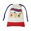 MIKI HOUSE Bear Drawstring Bag, Made In Japan, for Boys and Girls, Baby, Kids, Kindergarten, Nursery, Children's Clothing, 15-4138-680, Red