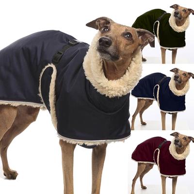 Autumn and Winter Dog Clothes Large and Medium-sized Dogs Solid Color High Collar and Velvet Warm Vest Clothing