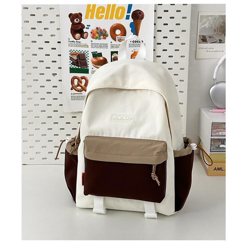 Schoolbag Female Junior High School Students Niche Versatile Backpack 1011 New High Value High School Students Lightweight Travel Backpack Tide
