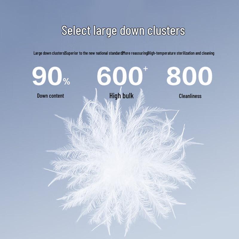 JOW Men's Winter 90% Duck Down Straight-Leg Pants