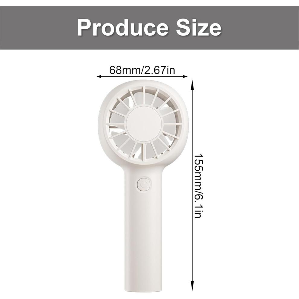 Portable Handheld Fan 5 Speed Adjustable 1200mAh Rechargeable USB Cooling Fan for Outdoor Travel