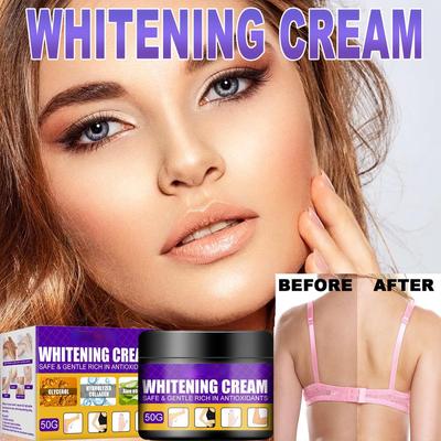 Crema schiarente per la pelle, schiarente, illuminante per l'incarnato, crema idratante per ascelle, ginocchia e gomiti, correttore idratante e schiarente per la pelle nera.