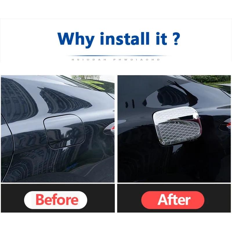 ABS Chrome Car Fuel Oil Gas Tank Cap Cover Trim Fit For Toyota Camry 70 XV70 2018-     Car Styling Accessories