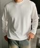 BYMONO [Big Sizes M-8Xl] Wrinkle-Free Automatic Tuck-In Basic Long Sleeve T-Shirt