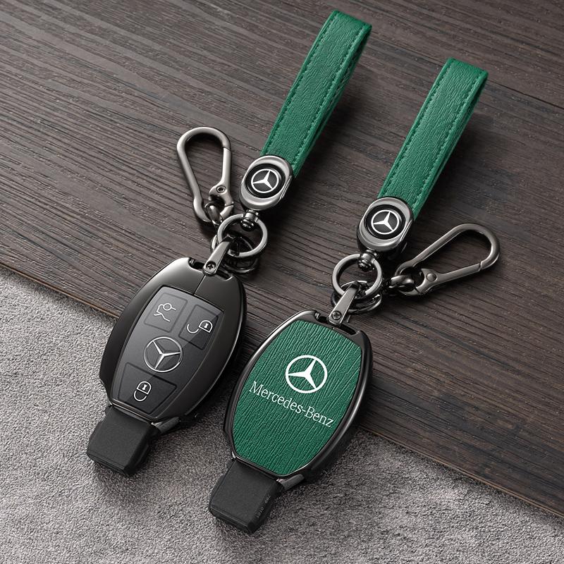 New Zinc Alloy Car Key Case Cover Shell Fob Bag For Mercedes Benz W204 W205 W212 W213 W176 W177 W219 A B C E S Class GLC CLA AMG