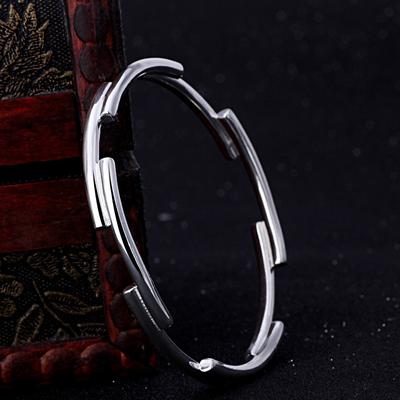 S990 Foot Silver Bracelet Creative Design Handicraft Japanese and Korean Simplified Silver Bracelet Children's New Product Accessories