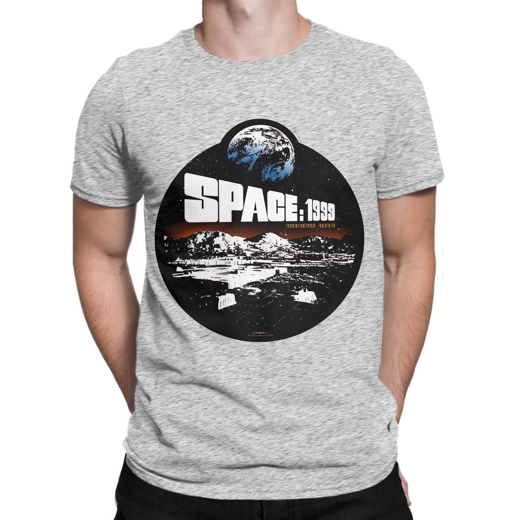 Space 1999 Mondbasis 4 Lustiges Grafik-T-Shirt aus 100% Baumwolle Space 1999 Oberteile T-Shirts für Unisex