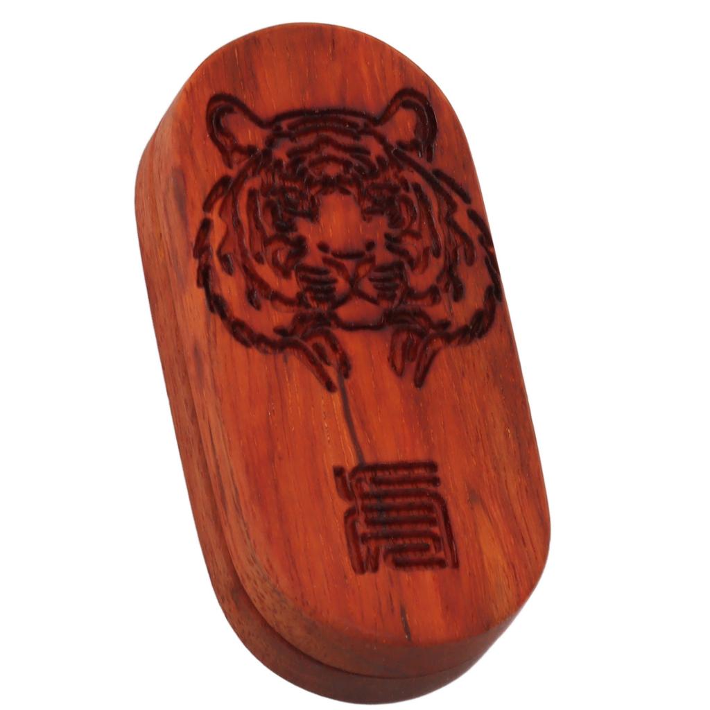 Magnet Finger Stress Relief Slider Wood Finger Stress Relief Toy Wooden Decompression Toy Tiger