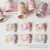 Starry Sky Rose Flower Nail Art Transfer Stickers