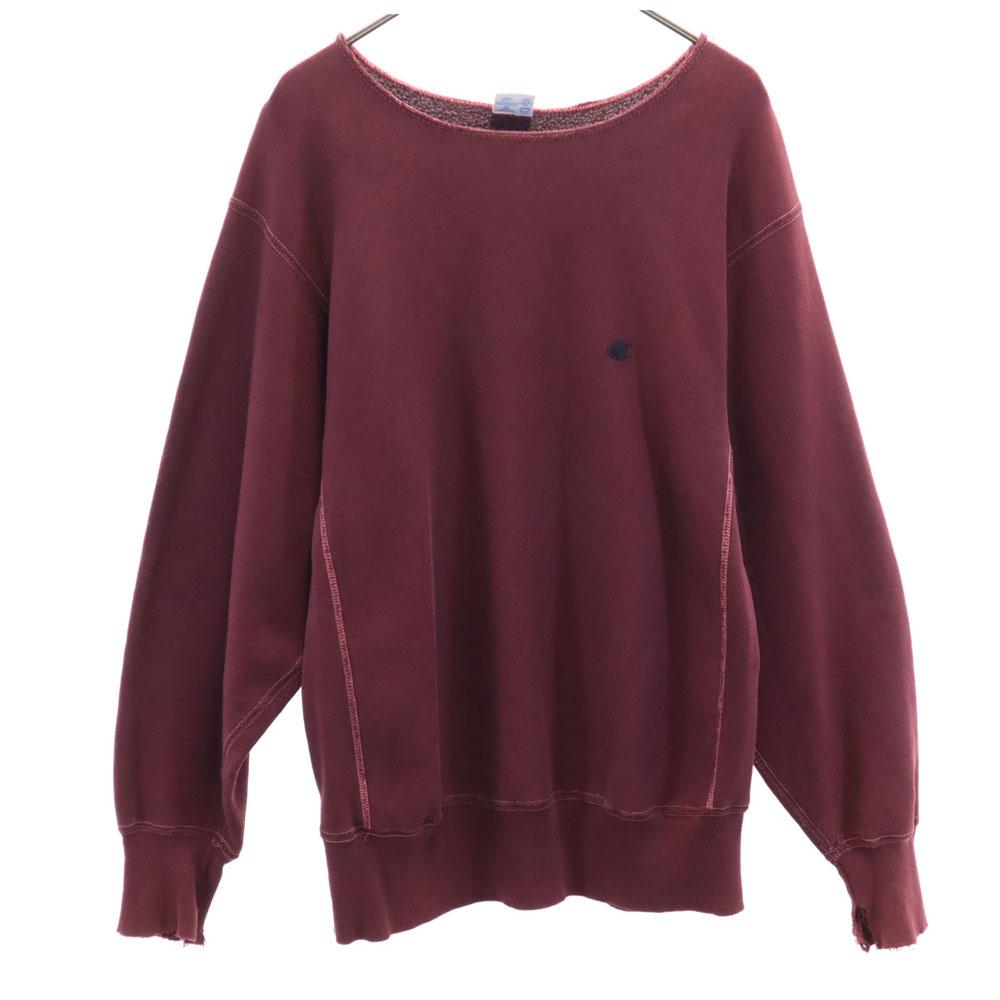 Champion 90s Old Embroidered Tag Made In USA Long Sleeve Reverse Weave Sweatshirt Trainer Men's Used