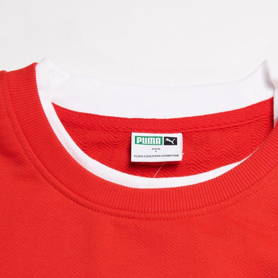 Puma Sports Casual Warm Fashion Comfortable Crew Neck Sweatshirt Unisex Sweatshirt Red 534685-11