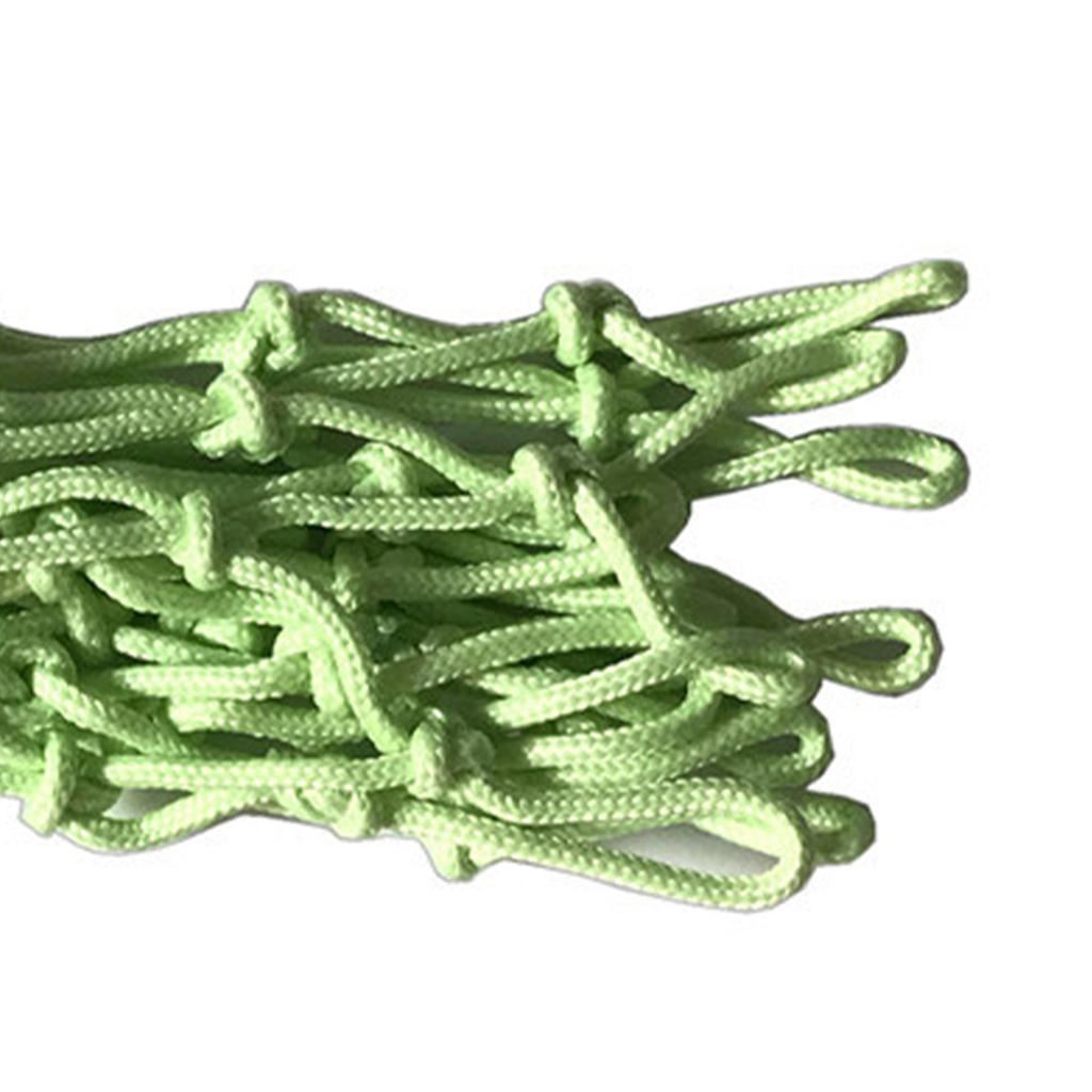 50cm Self Luminous Basketball Net Replacement Nylon Ball Shooting Net for Daily Trainning Green