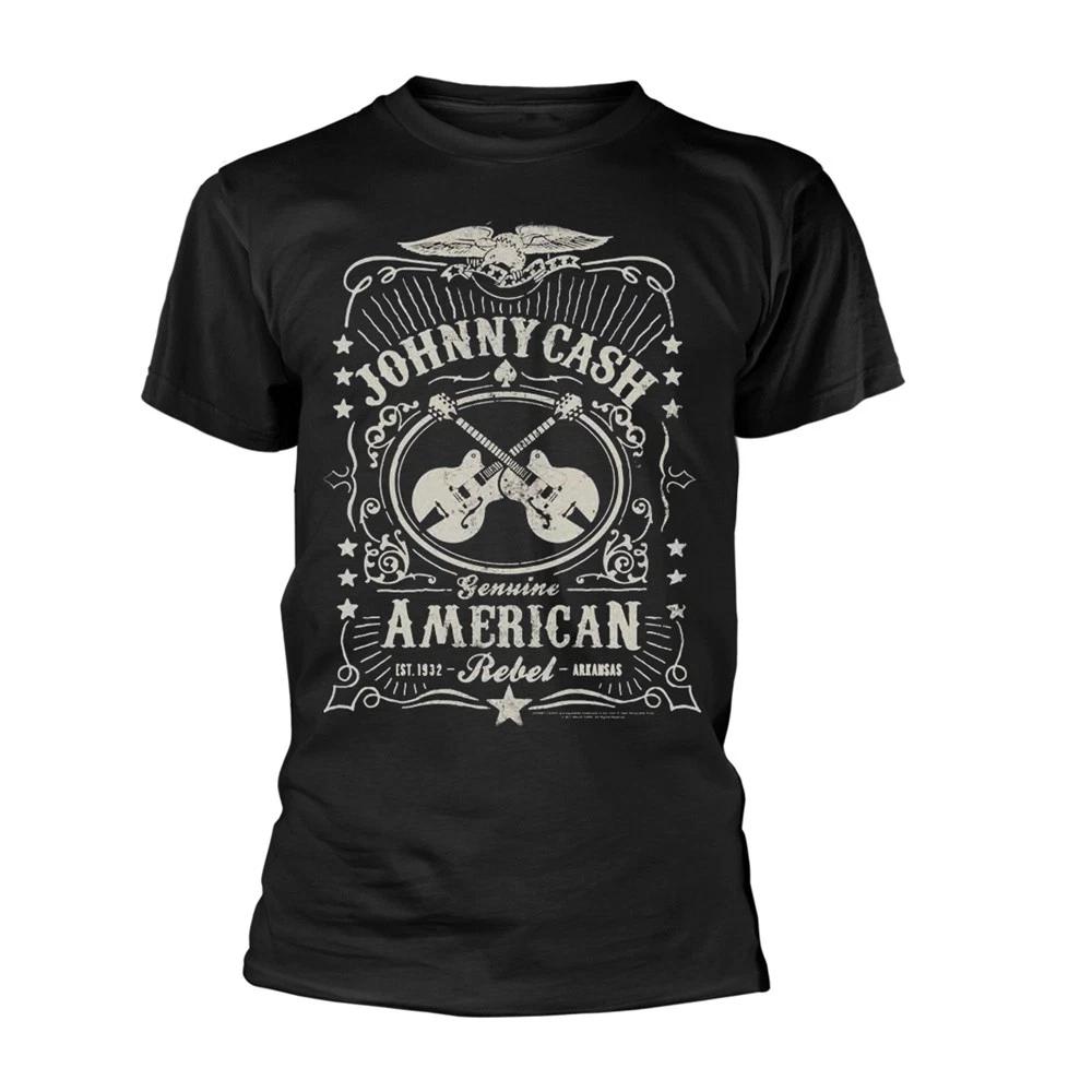 Men s Johnny Cash American Rebel T-shirt Small Black XS