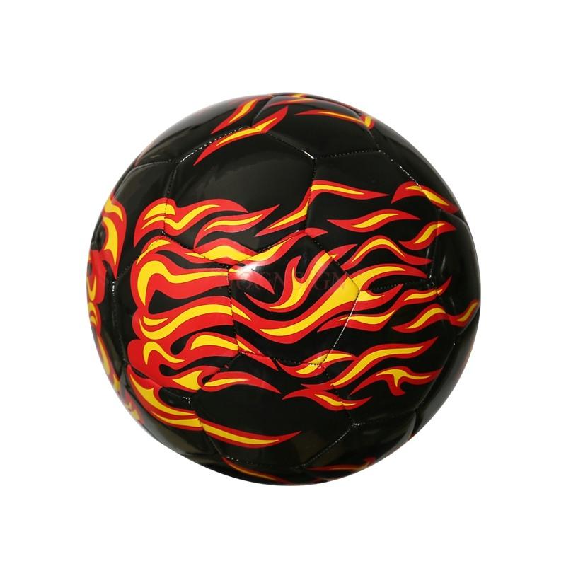 PU-Maschinengenäht Explosionsgeschützt Fußball Grundschüler Trainingswettkampf Flammenfußball