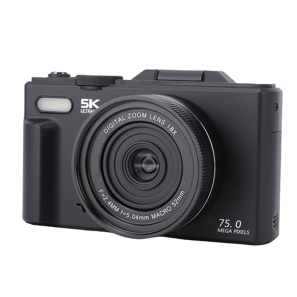 5K Digital Cameras for Photography 75MP HD 18x Digital Zoom Autofocus WiFi Video Camera with 3 Inch Screen 32GB Memory Card for Travel