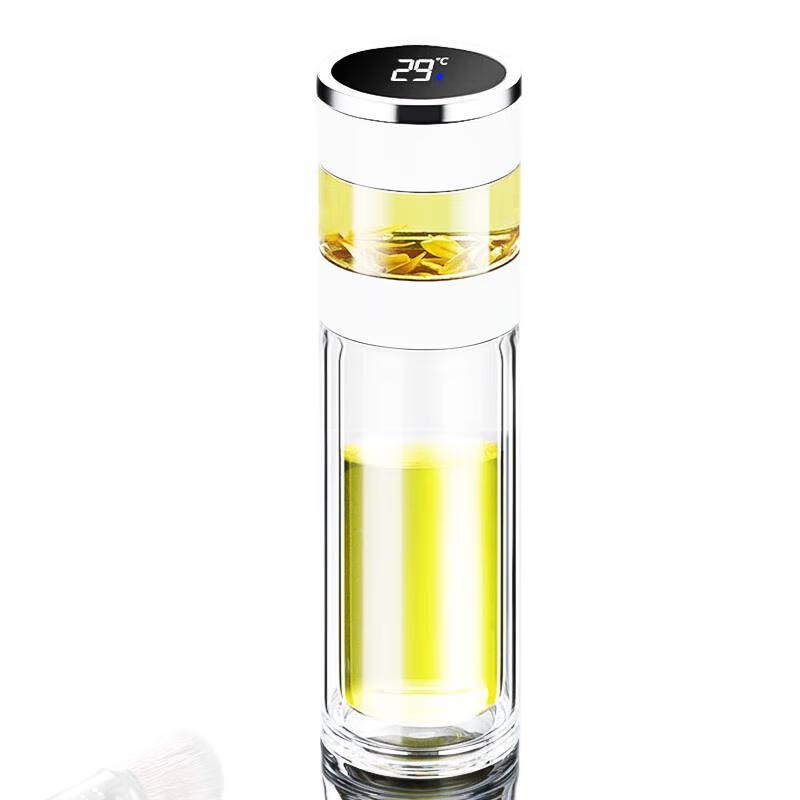 Shangheng Smart Temperature Sensing Double-Layer Glass Tea Cup