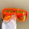 Y2K Oversized One Piece Sunglasses Unisex Luxury Brand Designer Vintage Punk UV400 Protection Sport Goggles