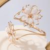 Natural Fashion Personality Exaggerated Irregular Pattern Hollow Flower Bracelet Feminine Temperament Versatile Armband