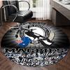 1 pezzo Squadra di Calcio (29) Tappeto Rotondo Stampato Tappeto Rotondo per Sedia Adatto per Camera da Letto Soggiorno Tappeto Decorativo per la Casa