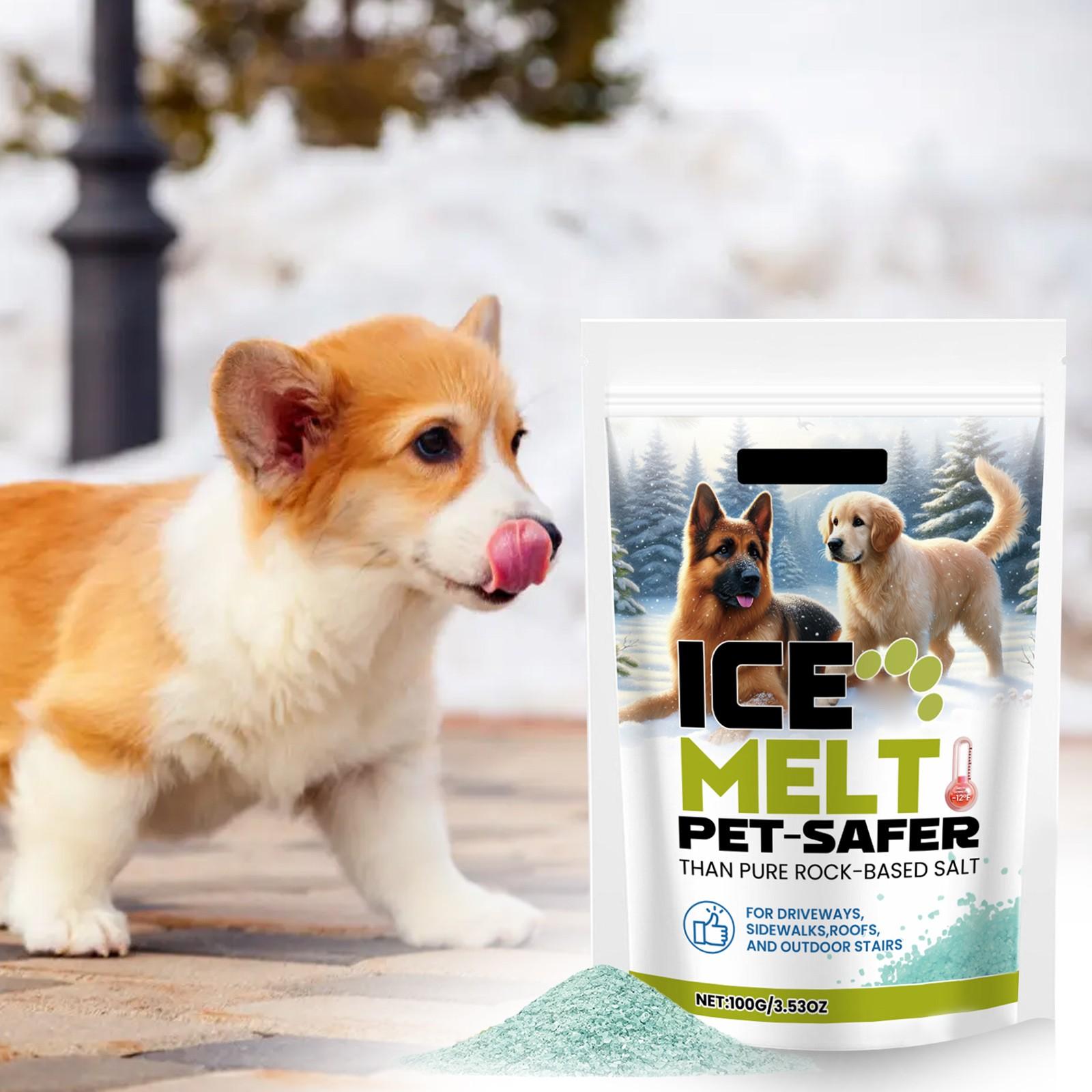 

Pet Safe Ice Melting Ice Melting Safer Ice Melting For Pet Suitable For Concrete Ice Melting Bag Of Premium Snow Melter,100g One Size