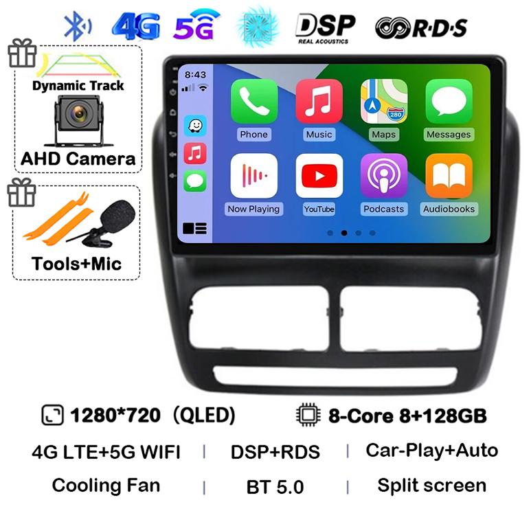 Android 14 Carplay Auto Car Radio For FIAT DOBLO For OPEL COMBO TOUR 2010 2011 2012 2013 2014 2015 GPS Multimedia Stereo Player