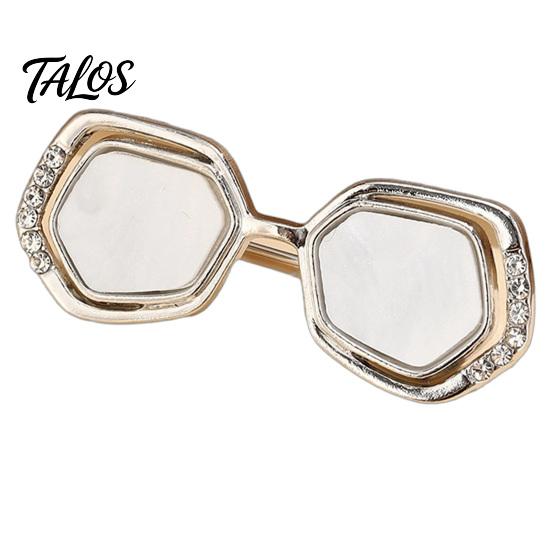 Sturdy Metal Pin Mini Glasses Shape Brooch, Alloy Lapel Pins, Decorative Brooch Pin, Long-lasting Eyeglass Versatile Clothing Accessories for