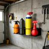 QX2E Simple Install Garage Wall Mounted Holder For Bottles Garden Tools Supplies