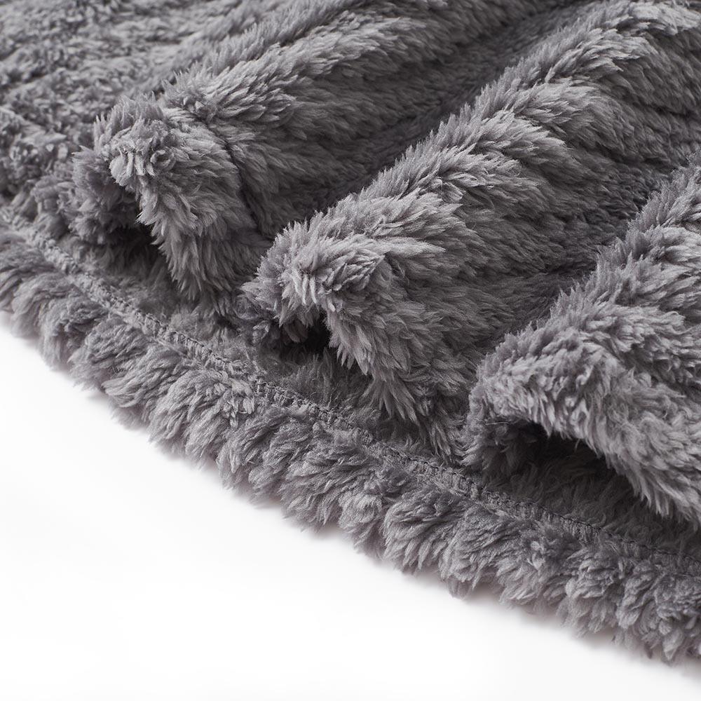 New plush pocket warm shawl autumn and winter flannel nap air conditioner blanket cape bath towel soft