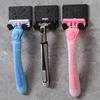 3pcs Self-Adhesive Razor Holder & Towel Hooks - No Drill Adhesive Wall Mounted Bathroom Organizers, -Free Installation Suitable