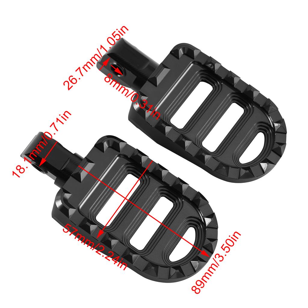 Front/Rear Footrests Foot Peg Fit for Meteor 350 2021-2023 Classic 350 2022-2023